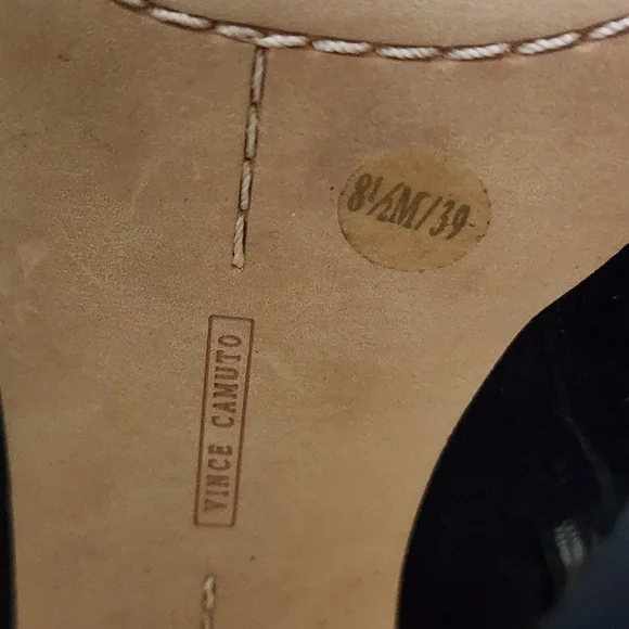 Vince Camuto Black Fringe Studded Over-The-Knee Boots 4" Heels - Picture 8 of 8